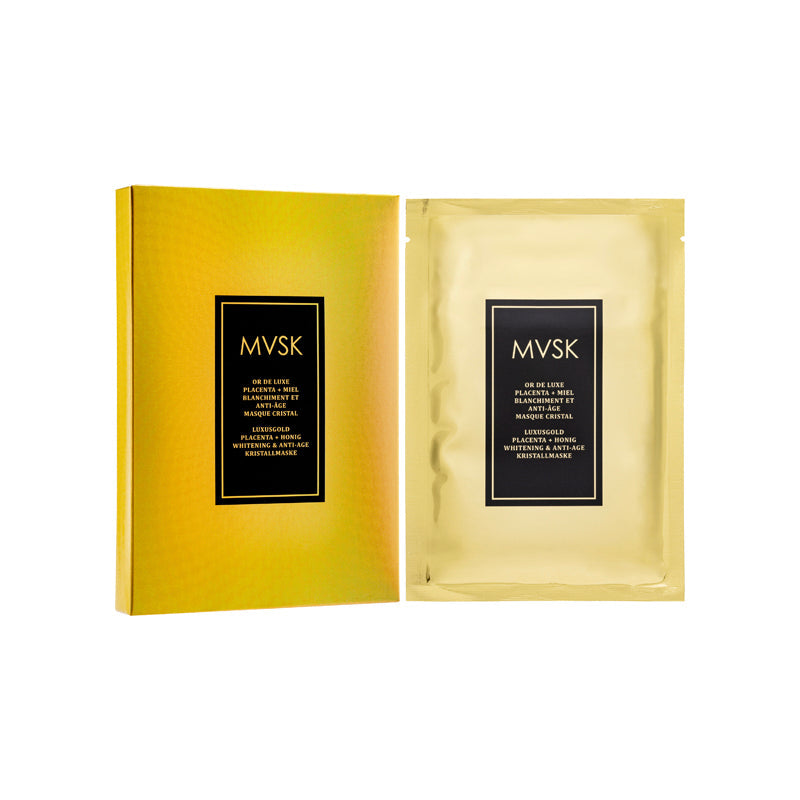 Mvsk Luxury Gold Bright & Anti-Age Crystal Mask 5PCS