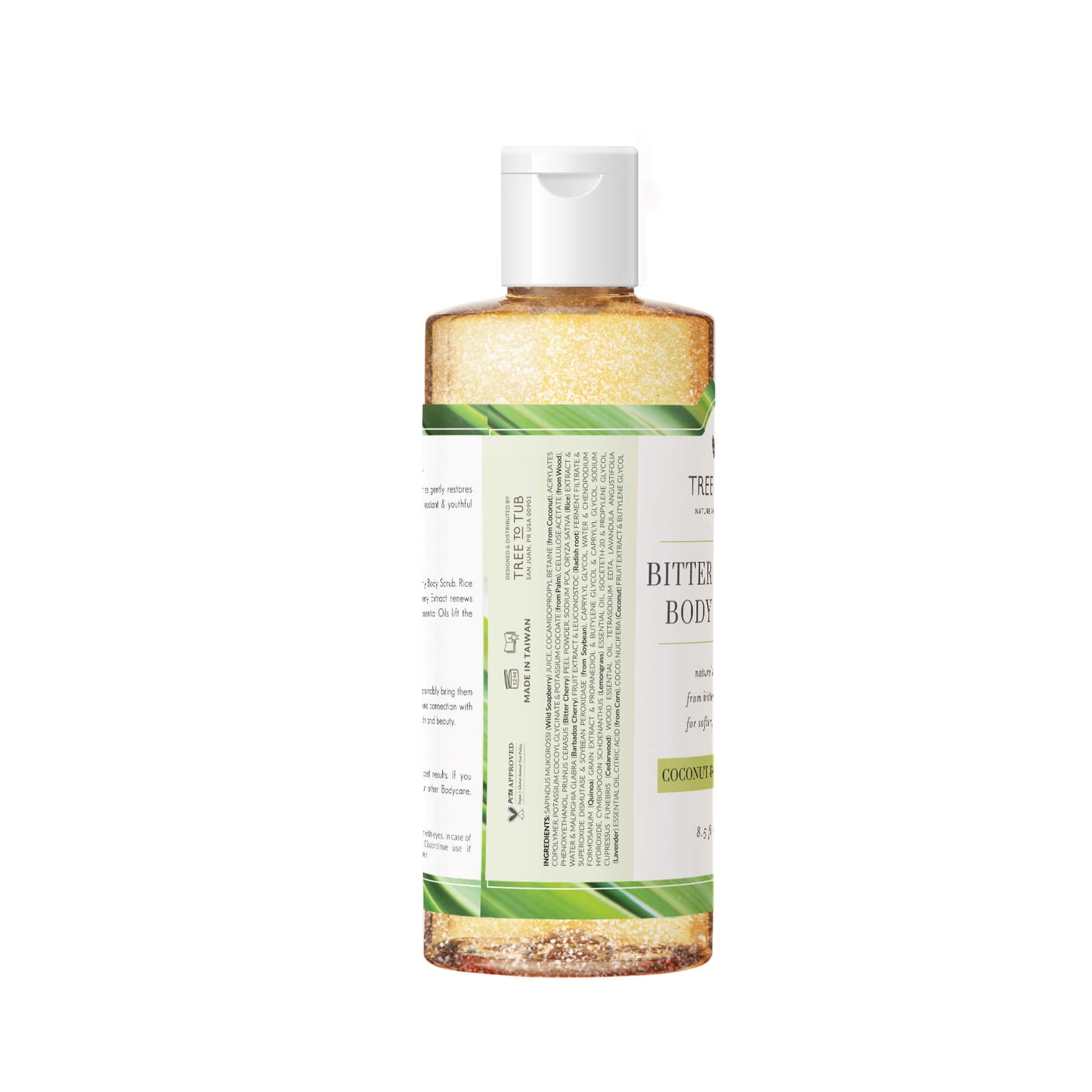 Sulfate-Free Foaming Body Scrub for Sensitive Skin with Bitter Cherry