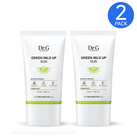 Dr.G Green Mild Up Sun+ Sunscreen SPF50+ PA++++ 50ml x ( 2 Pack )