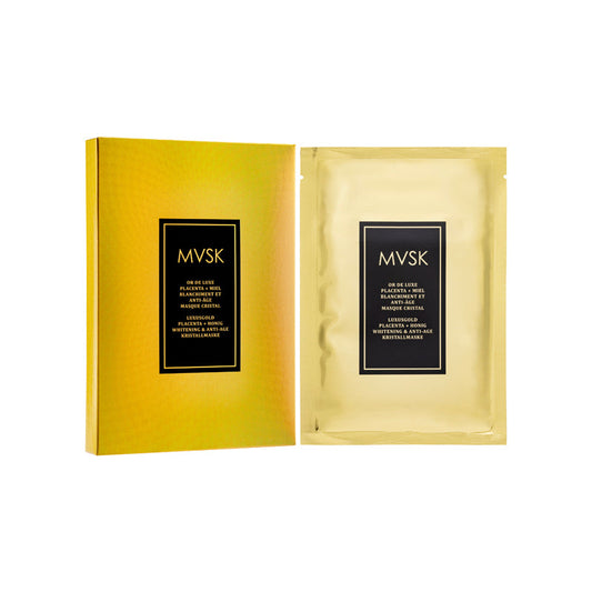 Mvsk Luxury Gold Bright & Anti-Age Crystal Mask 5PCS