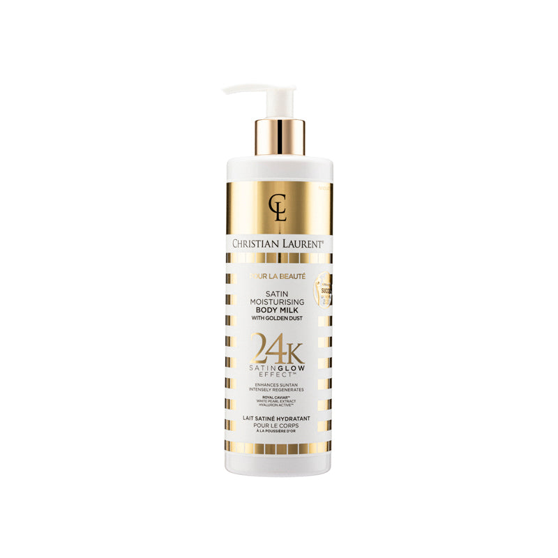 Christian Laurent Satin Moisturizing Body Milk With Golden Dust 350ML