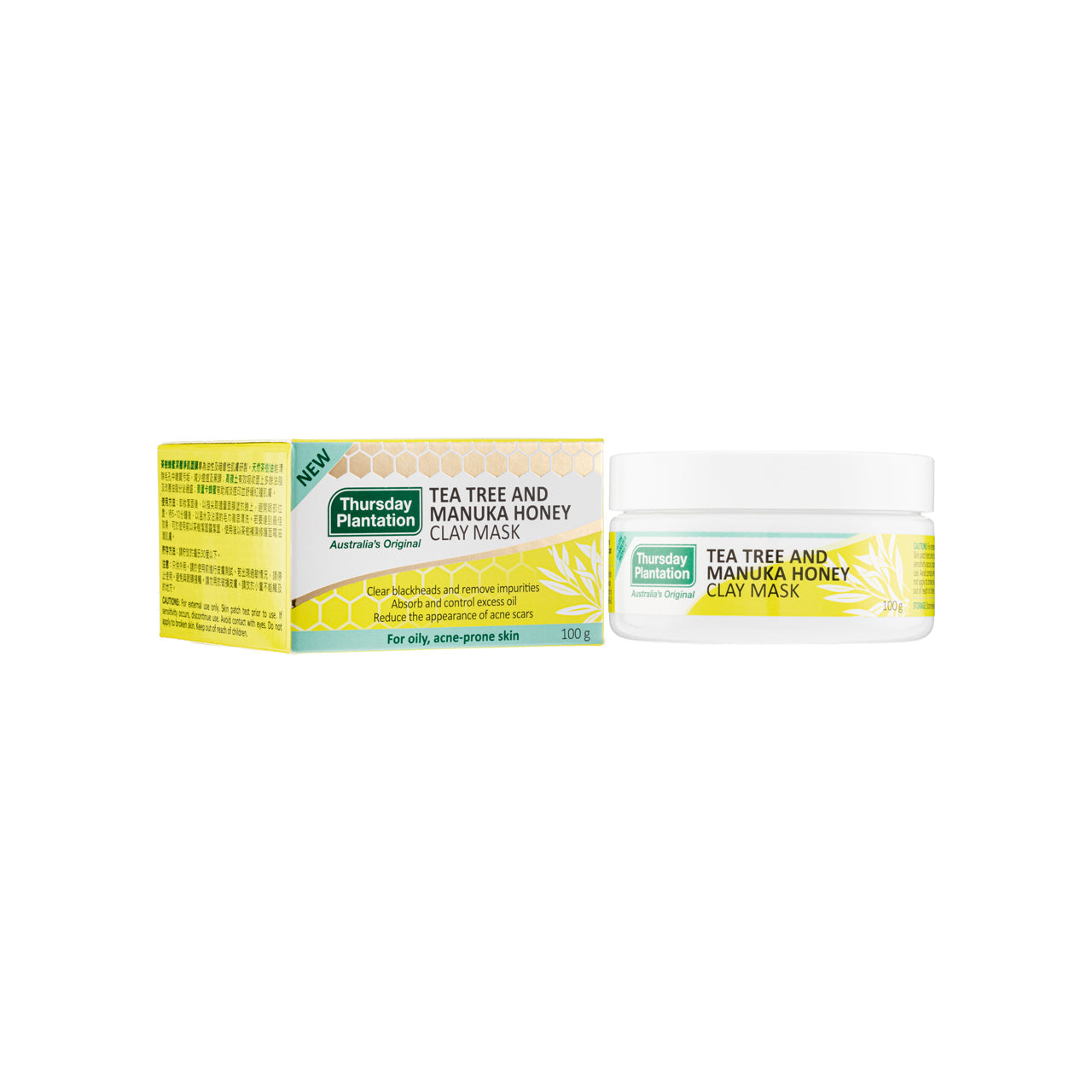 Thursday Plantation Tea Tree & Manuka Honey Clay Mask 100G