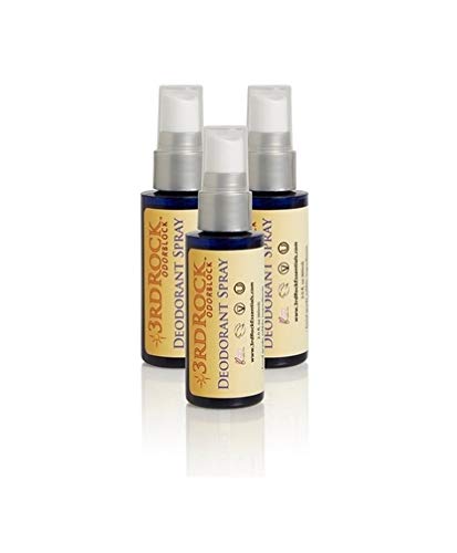 OdorBlock® Aluminum Free All Natural and Organic Unscented Body Deodorant Invisible Spray for Men, Women and Kids, Pack of 3