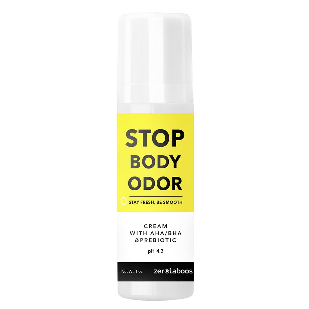 AHA & BHA Brightening Deodorant Cream with Prebiotics, Aluminum-free, Baking-Soda-Free, Fragrance-Free