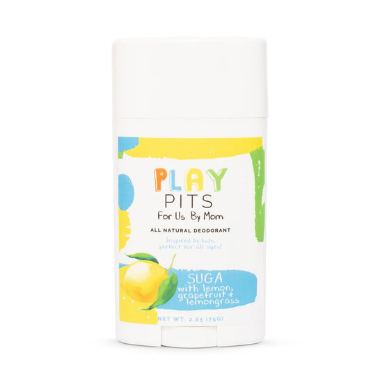 Natural Kids Deodorant - Safe for Girls and Boys w/Sensitive Skin of All Ages - Aluminum Free - SUGA Scent - Infused w/Essential Oils – 2.65 fl.oz