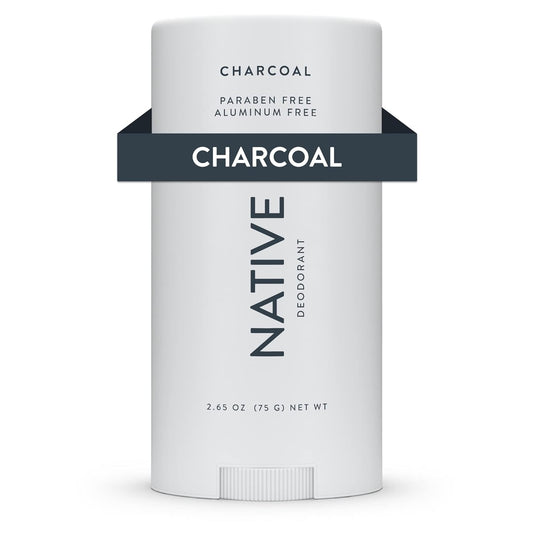 Native Deodorant Contains Naturally Derived Ingredients | Deodorant for Men & Women, Aluminum Free with Baking Soda, Probiotics, Coconut Oil and Shea Butter | Charcoal