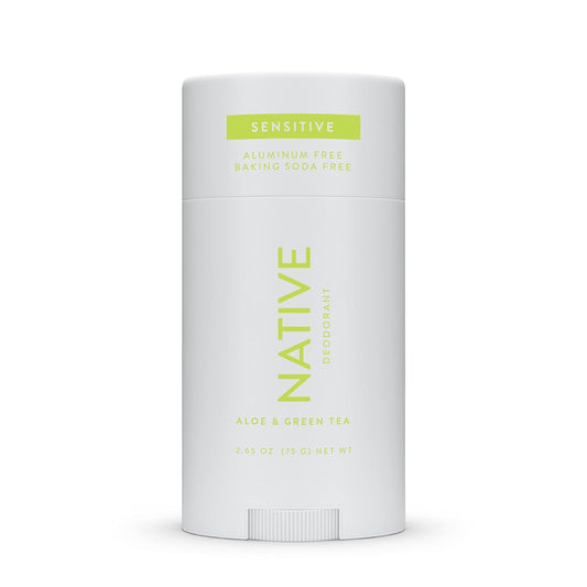 Native Sensitive Deodorant | Natural Deodorant for Women and Men, Aluminum Free, Baking Soda Free, Phthalate Free, Talc Free, Coconut Oil and Shea Butter | Aloe & Green Tea (Sensitive)
