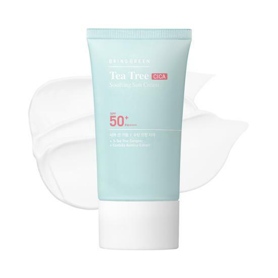 BRING GREEN Tea Tree Cica Soothing Sun Cream 50mL