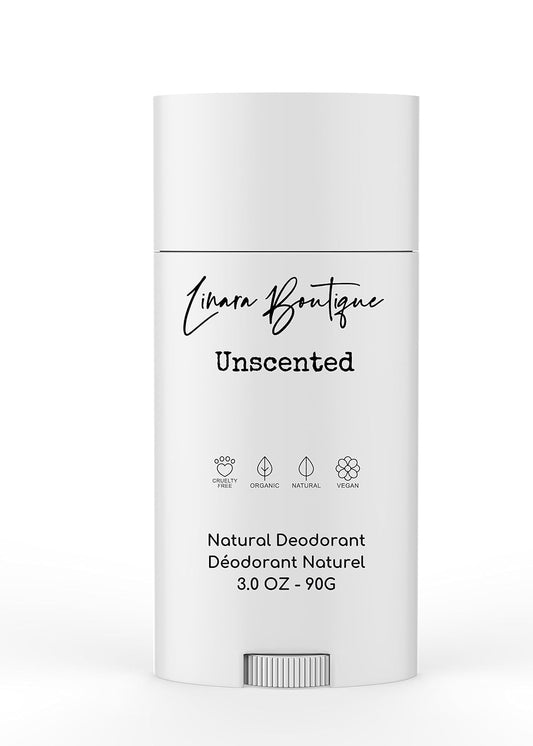 Natural Deodorant│Paraben Free│Aluminum Free│Baking Soda Free │Vegan│Cruelty Free│Unisex Scent │Sensitive Skin│Absorbs Wetness│Blocks Odours│90g (3oz) Handmade in Canada (Unscented)