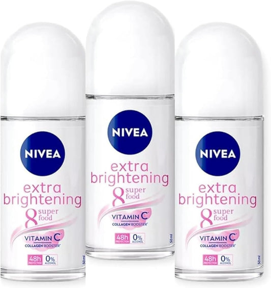 Nivea Deodorant Whitening Extra Care 48h Roll-on: 50 Ml.