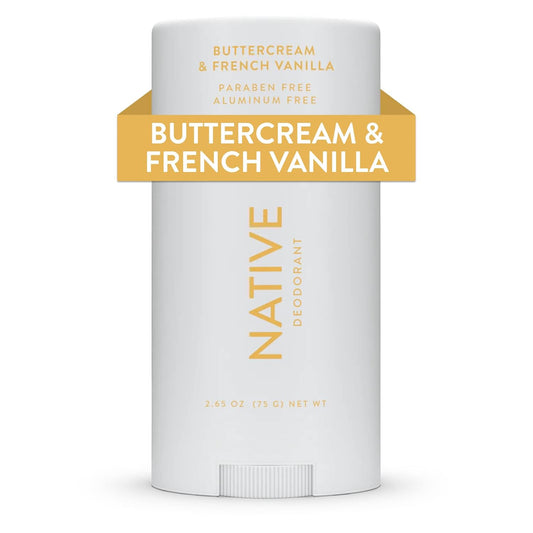 Native Deodorant Contains Naturally Derived Ingredients | Seasonal Scents Deodorant for Women and Men, Aluminum Free with Baking Soda, Coconut Oil and Shea Butter | Buttercream & French Vanilla