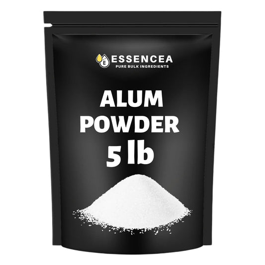 Alum Powder 5lb by Essencea Pure Bulk Ingredients | Pure Potassium Aluminium Powder | Phitkari | Purifies Water | Natural Deodorant (80 Ounces) [Packaging May Vary]