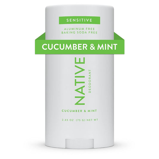 Native Sensitive Deodorant Contains Naturally Derived Ingredients | Deodorant for Women and Men, Aluminum Free, Baking Soda Free, Phthalate Free, Talc Free | Cucumber & Mint (Sensitive)