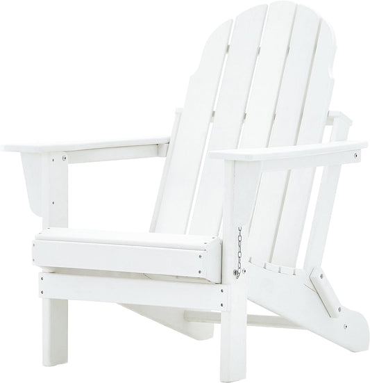 VOQNIS Adirondack Folding Chair, HDPE Outdoor Plastic Patio Chair - $80