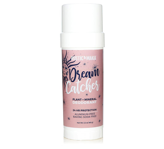 Rustic MAKA Natural Deodorant, Dream Catcher, Magnesium, Cruelty-Free, No Baking Soda, No Aluminum, No Parabens, Synthetic Fragrance-Free, Continuous Odor Control