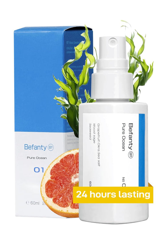 Natural Spray Deodorant for Women, Aluminum Free Deodorant for Men, 24 Hours Odor Protection, Travel and Pocket Size Body Spray, Suitable for Sensitive Skin - Pure Ocean 2.0 fl oz