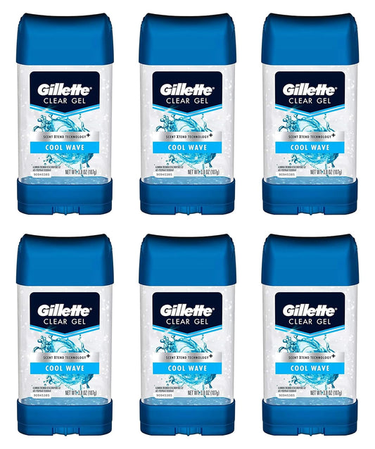 Gillette Anti-perspirant/deodorant Clear Gel (Pack of 6)