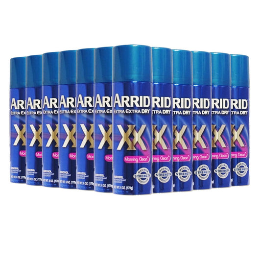 ARRID XX Anti-Perspirant & Deodorant Spray, Morning Clean -  6 oz - 12 Pack