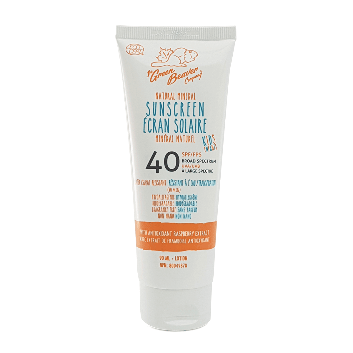 Green Beaver Kids Natural Mineral Sunscreen SPF 40 (90 mL)