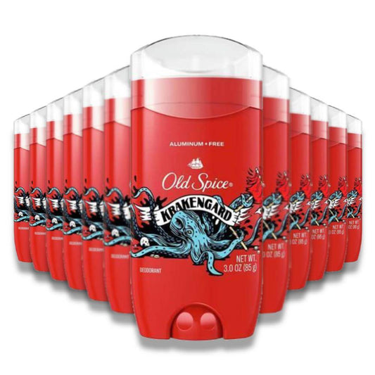 Old Spice - Wild Collection, Antiperspirant & Deodorant, Krakengard - 3.0 oz - 12 Pack