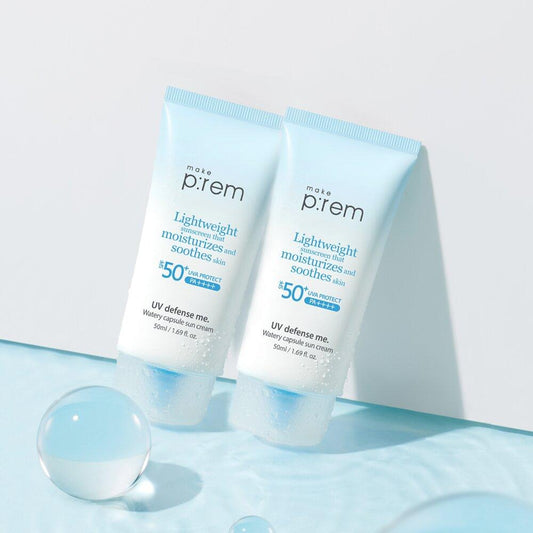 makeprem UV Defense Me Watery Capsule Sun Cream 40mL 1+1 Special Set