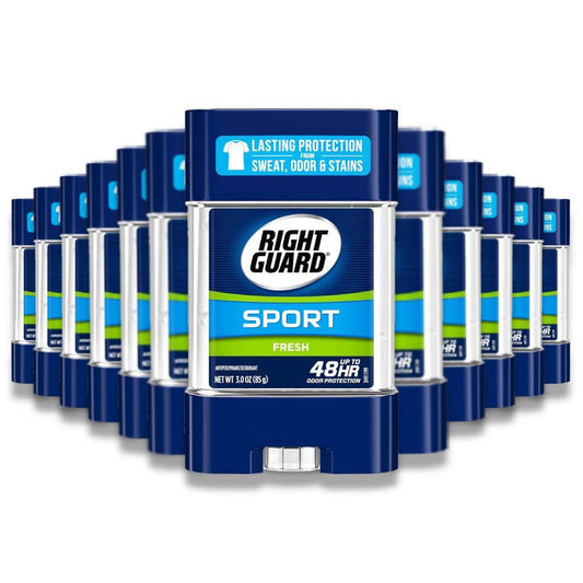 Right Guard - Sport Odor Defense Anti-Perspirant Deodorant Clear Gel  Fresh 3 oz - 12 Pack