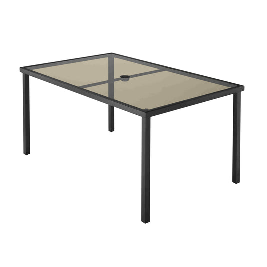 StyleWell 60 in. x 38 in. Mix and Match Rectangular Steel Outdoor Patio Dining Table - $70